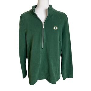 Tommy Bahama Green Bay Packers Mens Size XL Green Half Zip Sweater Pullover